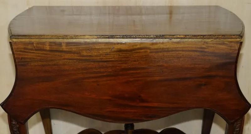 Pamono Chippendale Style Claw & Ball Feet Extending Chess Board Table, 1920s> Game Tables