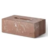 Pamono Chocolate Brown Marble Rectangular Tissue Box by Royal Bee Design> Trunks, Crates & Baskets