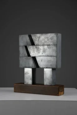 Pamono Chris Verbeek, Broken I, 1977, Zinc and Wood
