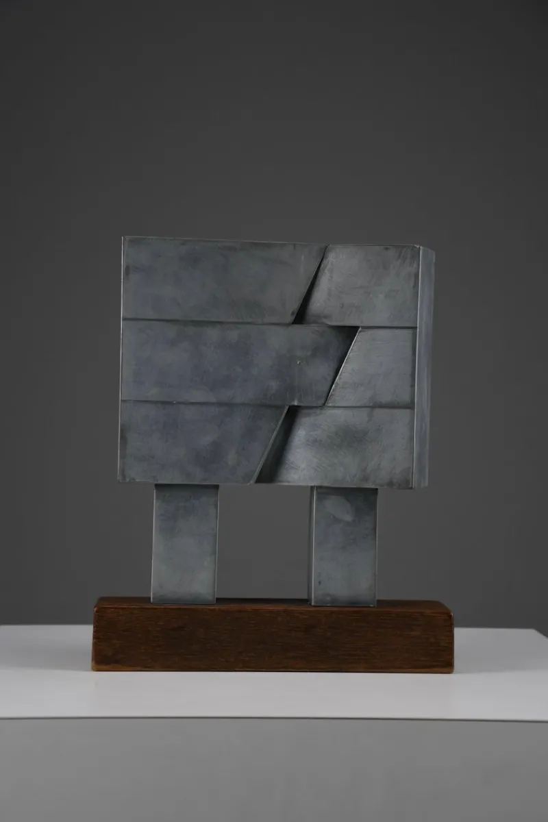 Pamono Chris Verbeek, Broken I, 1977, Zinc and Wood