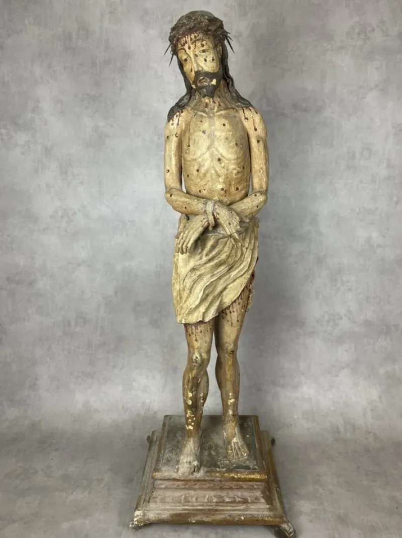 Pamono Christ with Ties, 1480, Limewood> Old Masters