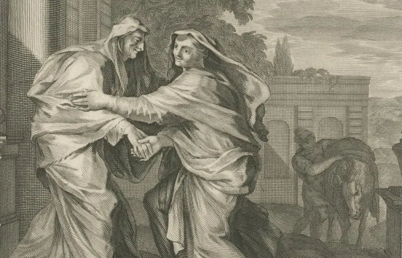 Pamono Christian Art Print Annunciation of Mary and Visitation, 1700, Paper> Prints & Multiples
