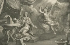 Pamono Christian Art Print Annunciation of Mary and Visitation, 1700, Paper><noscript><img width=