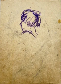 Pamono Christian Rohlfs, Berg mit Mond, Drawing, Certificate of Authenticity, Provenance: Paul Vogt, Essen><noscript><img width=