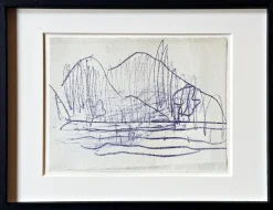 Discount Pamono Christian Rohlfs, Lago Maggiore, Drawing, Certificate of Authenticity
