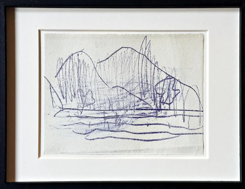 Discount Pamono Christian Rohlfs, Lago Maggiore, Drawing, Certificate of Authenticity