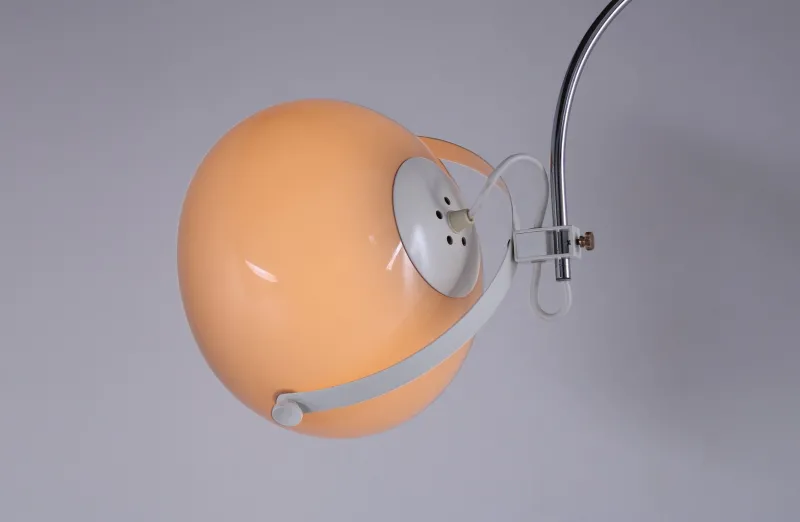 Pamono Chrome Arc Adjustable Wall Lamp from Guzzini, 1970s> Wall Lights & Sconces