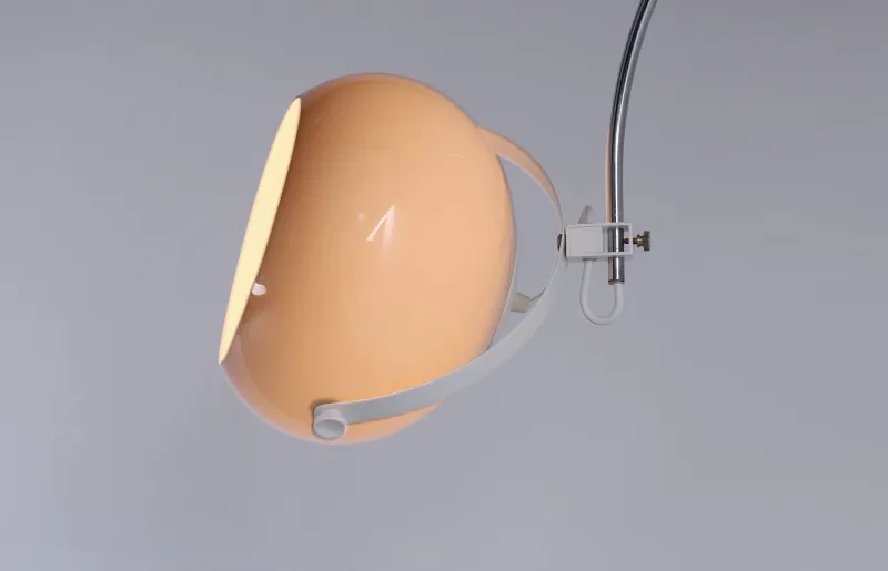 Pamono Chrome Arc Adjustable Wall Lamp from Guzzini, 1970s> Wall Lights & Sconces