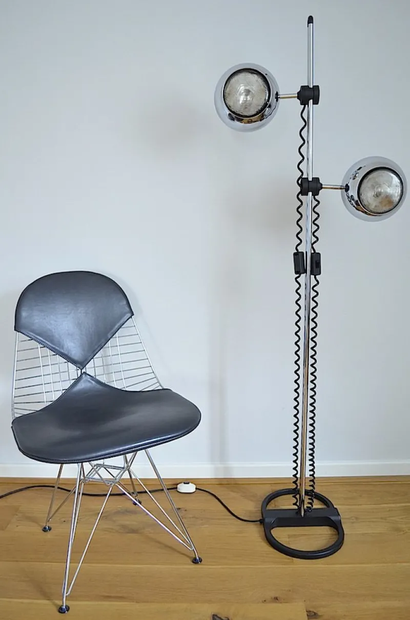Pamono Chrome Ball Floor Lamp From Staff, 1970s> Floor Lamps