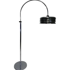 Best Pamono Chrome Floor Lamp by Tamás Borsfay for Hungarian Craftsmanship Company, 1970s
