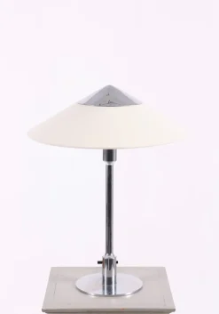 Pamono Chrome Kongelys Table Lamp from Niels Rasmussen Thykier, Denmark, 1930s> Table Lamps