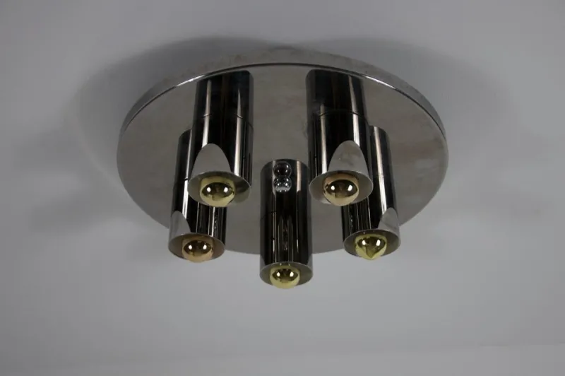 Pamono Chrome Wall Lamp from Cosack, 1970s> Wall Lights & Sconces