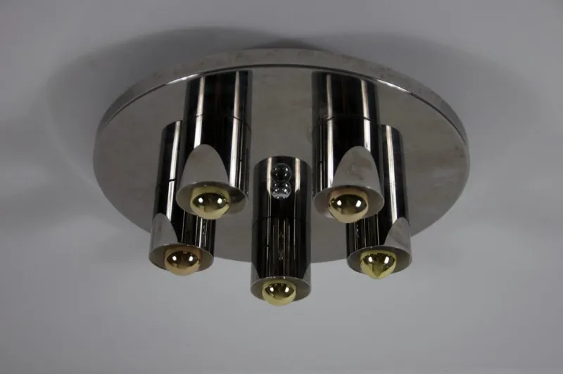 Pamono Chrome Wall Lamp from Cosack, 1970s> Wall Lights & Sconces