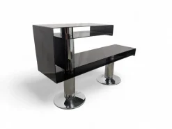Pamono Chromed and Painted Metal Entrance Console Table, 1970s><noscript><img width=