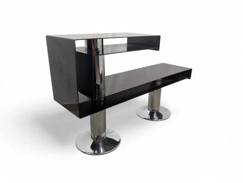 Pamono Chromed and Painted Metal Entrance Console Table, 1970s> Console Tables