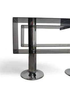 Pamono Chromed and Painted Metal Entrance Console Table, 1970s><noscript><img width=