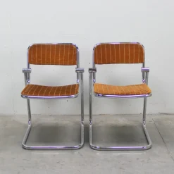 Pamono Chromed Metal Dining Chairs, 1960s, Set of 4> Side Chairs & Dining Chairs