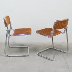 Pamono Chromed Metal Dining Chairs, 1960s, Set of 4> Side Chairs & Dining Chairs