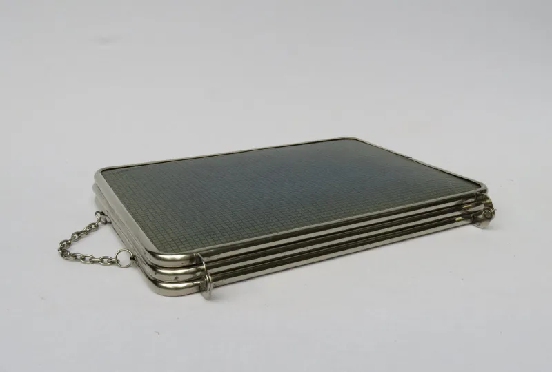 Pamono Chrome-Plated Triptych 3-Part Mirror, France, 1940s> Mirrors
