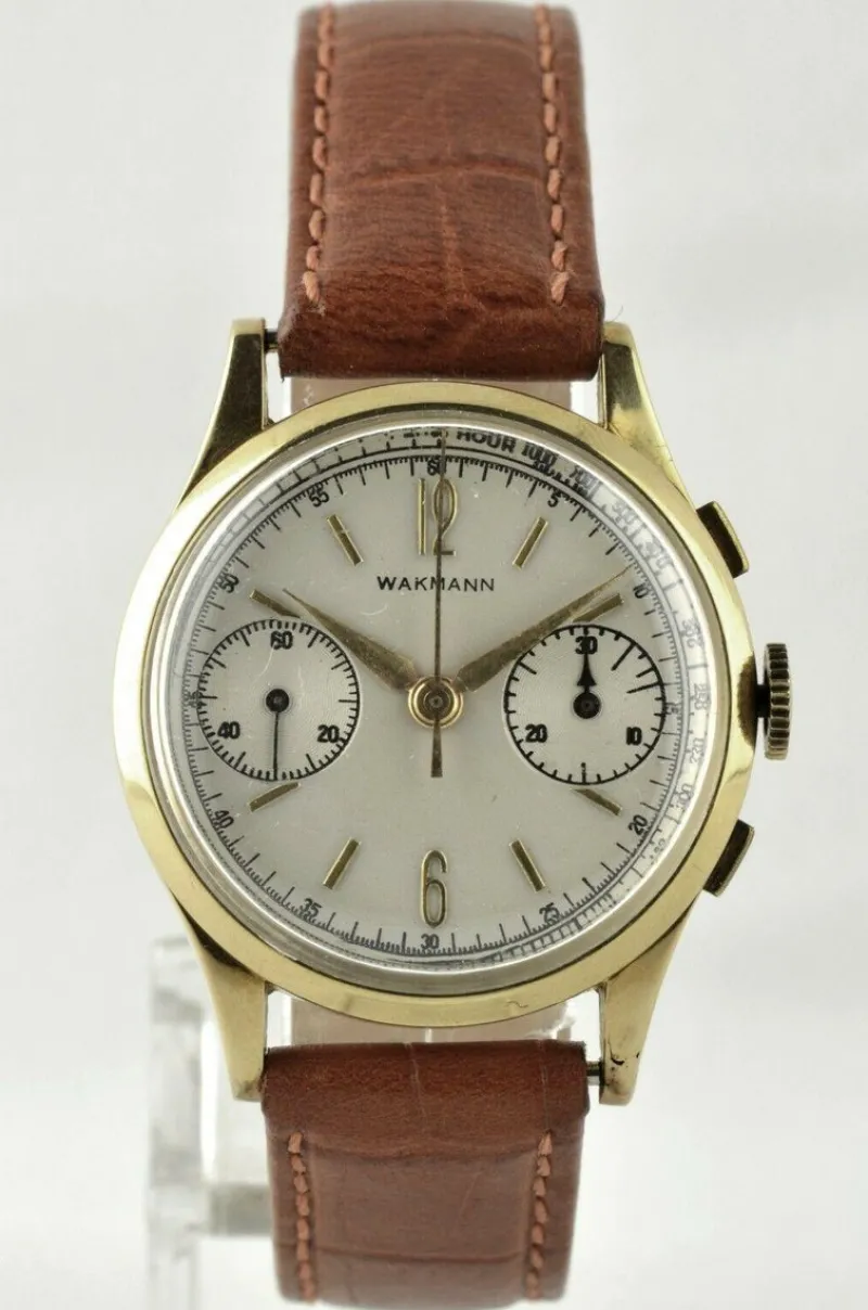 Hot Pamono Chronograph Watch from Wakmann, Switzerland, 1950s
