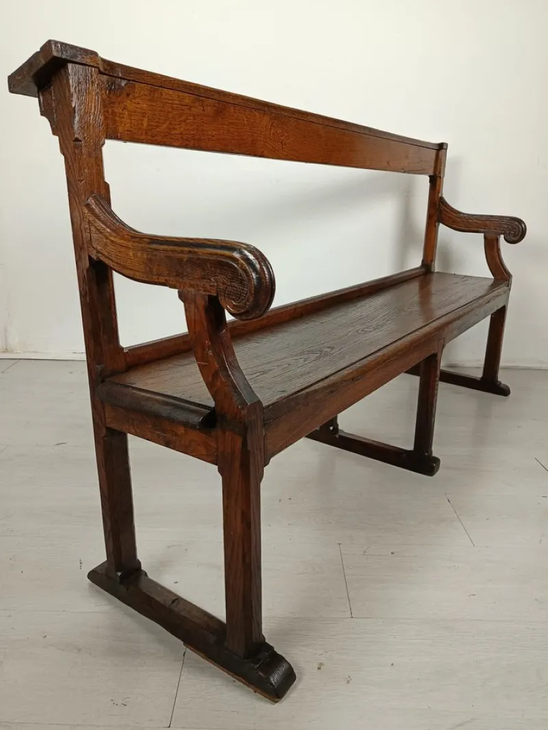Pamono Church Benches in Oak> Benches