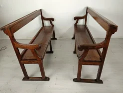 Pamono Church Benches in Oak><noscript><img width=