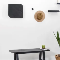 Outlet Pamono Cielo Wall Hooks in Black by Woodendot, Set of 3