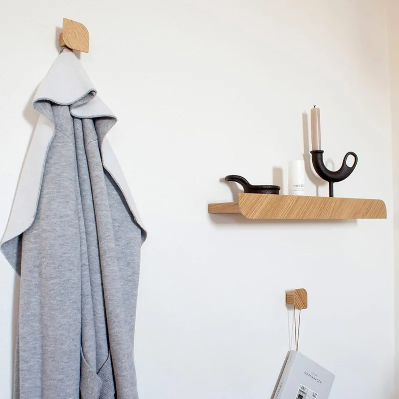 Clearance Pamono Cielo Wall Hooks in Walnut by Woodendot, Set of 3