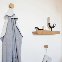 Online Pamono Cielo Wall Hooks in White by Woodendot, Set of 3
