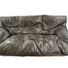 Pamono Cinna Black Leather Sofa, 1970> Couches & Sofas