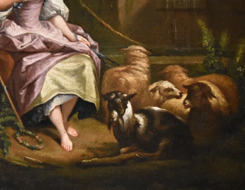 Discount Pamono Circle of Francois Bouche, Gallant Scenes, 1750, Oil on Canvases, Framed, Set of 2