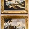 Pamono Circle of Marco Ricci, Landscapes, 1700, Oil on Canvases, Framed, Set of 2> Old Masters