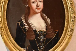 Best Pamono Circle of Pierre Gobert, Portraits Philip V King of Spain & Luisa Savoy Gobert, 1720, Oil on Canvases, Framed, Set of 2