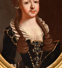 Best Pamono Circle of Pierre Gobert, Portraits Philip V King of Spain & Luisa Savoy Gobert, 1720, Oil on Canvases, Framed, Set of 2
