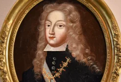 Best Pamono Circle of Pierre Gobert, Portraits Philip V King of Spain & Luisa Savoy Gobert, 1720, Oil on Canvases, Framed, Set of 2