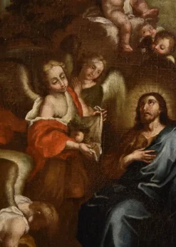 Clearance Pamono Circle of Pietro da Cortona / Berrettini, Christ in the Desert, 1650, Oil on Canvas