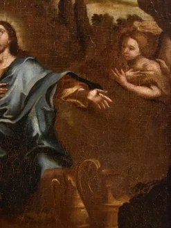 Clearance Pamono Circle of Pietro da Cortona / Berrettini, Christ in the Desert, 1650, Oil on Canvas