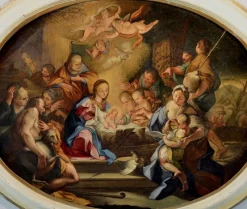 Hot Pamono Circle of Sebastiano Conca, Adoration of the Shepherds, 1720, Oil on Canvas