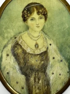 Sale Pamono Circle of William Douglas, Miniature Portrait of Lady Scott (Alicia Anne Spottiswoode), 1827, Watercolor