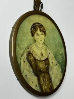 Sale Pamono Circle of William Douglas, Miniature Portrait of Lady Scott (Alicia Anne Spottiswoode), 1827, Watercolor