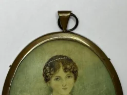Sale Pamono Circle of William Douglas, Miniature Portrait of Lady Scott (Alicia Anne Spottiswoode), 1827, Watercolor