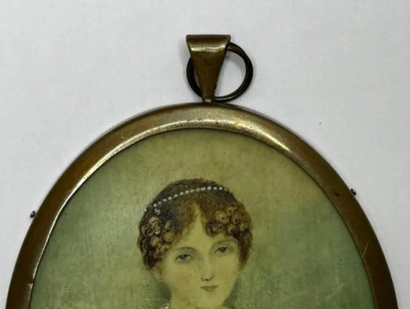 Sale Pamono Circle of William Douglas, Miniature Portrait of Lady Scott (Alicia Anne Spottiswoode), 1827, Watercolor