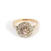 Pamono Circular Diamond and Platinum Ring> Rings