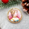 Discount Pamono Circular Gold Brooch