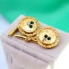 Clearance Pamono Circular Gold Cufflinks, Set of 2