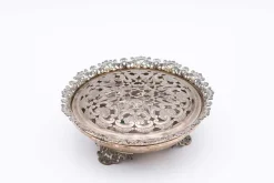 Pamono Circular Silver Flower Pot> Bowls