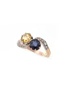 Online Pamono Citrine and Sapphire Toi Moi Ring