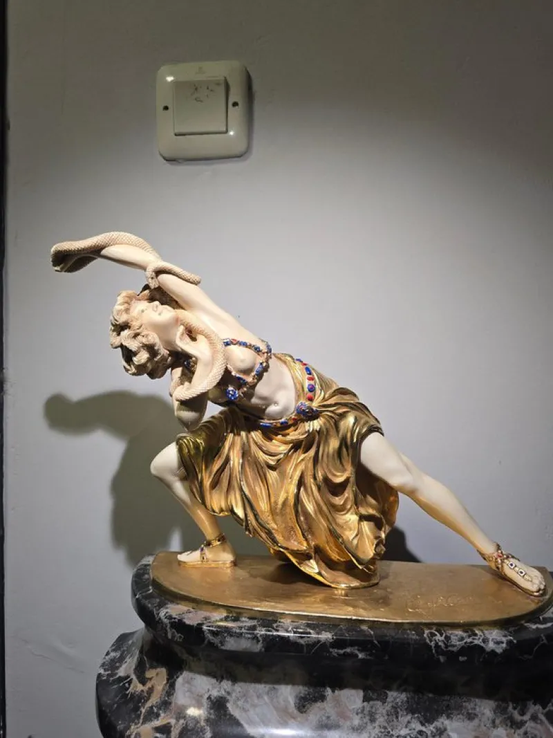Pamono Claire Jeanne Roberte Colinet, Dancer of Carthage, 1940, Bronze> Art Deco