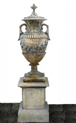 Discount Pamono Classical English Amphora Stone Garden Vases, Set of 2