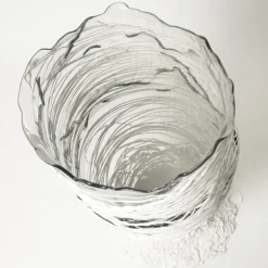 Discount Pamono Clear and White Spaghetti Vase by Gaetano Pesce for Fish Design